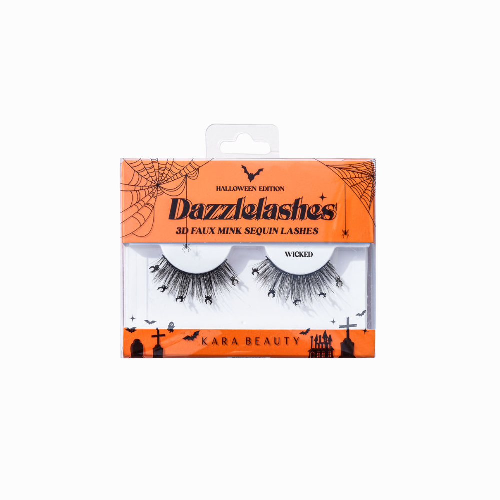 HALLOWEEN Dazzle Lashes 3D Faux Mink Sequin Lashes – KARA BEAUTY