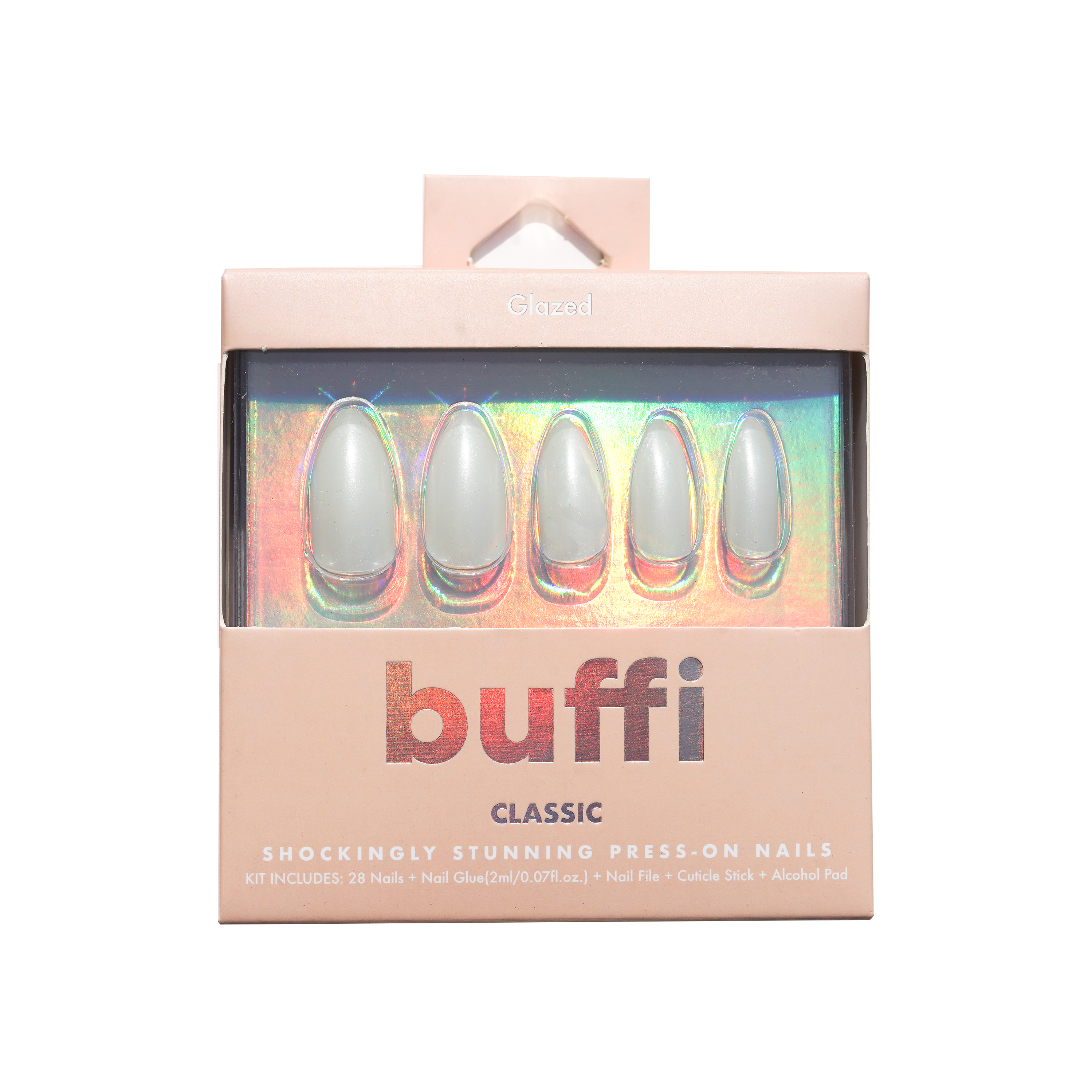 Glazed Buffi Press on Nails