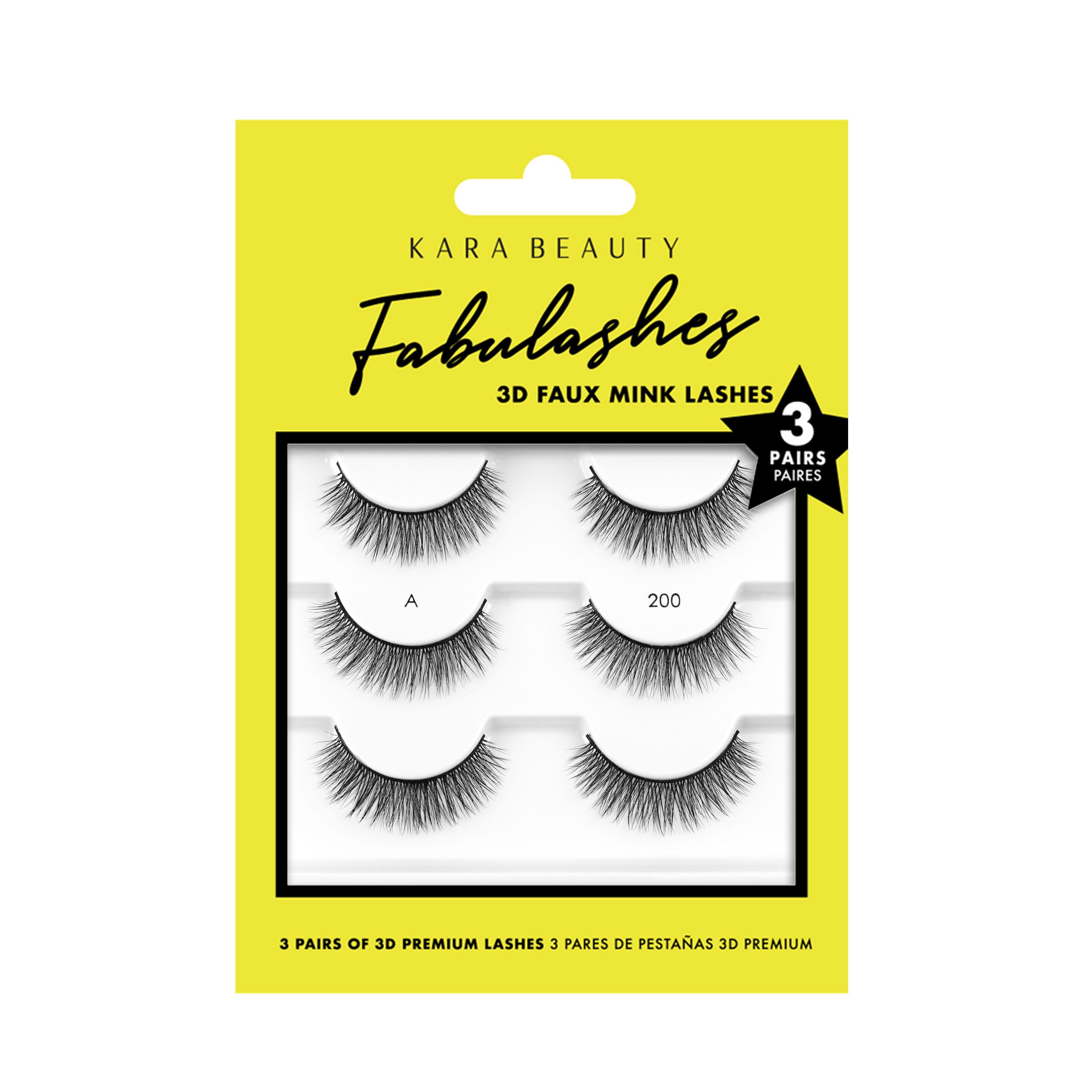 Kara Beauty Faux Mink Fabulashes 3-Pack KA3200