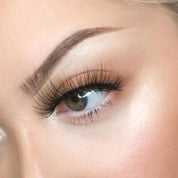 Style A3 3D Faux Mink Strip Eyelashes on model