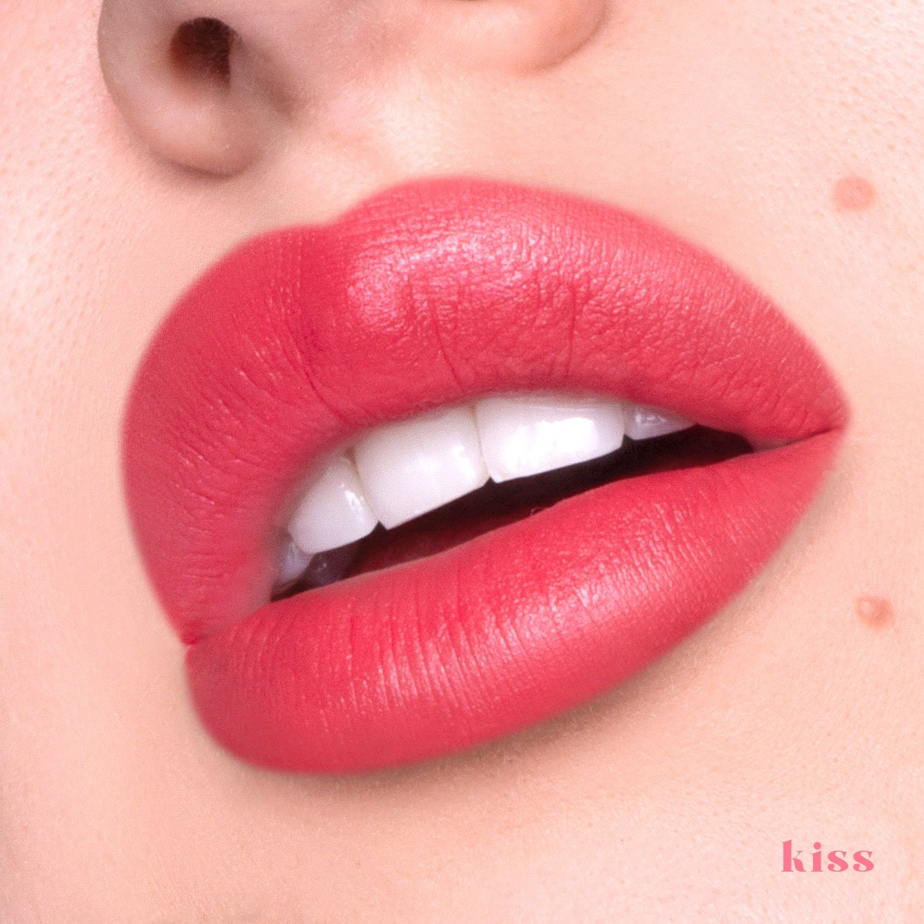 Kara Beauty's Be my Mousse matte lip tint shade Kiss on lips