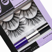 EYE DUO 2 Pairs of Lashes &  2-in-1 Color Eyeliner & Lash Adhesive - Purple