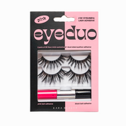 EYE DUO 2 Pairs of Lashes &  2-in-1 Color Eyeliner & Lash Adhesive - Pink