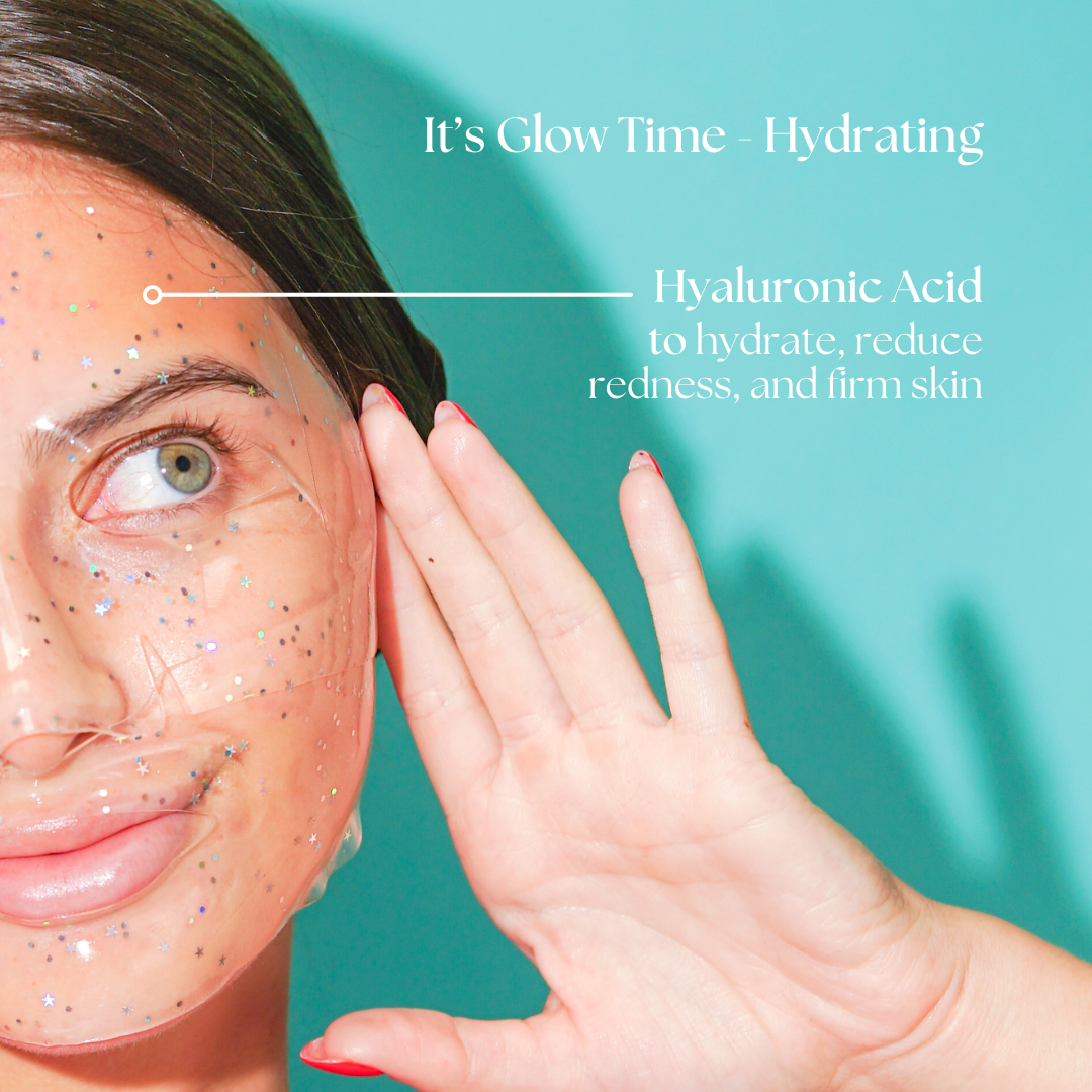 It's Glow Time Glitter Hydrogel Mask