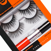 EYE DUO 2 Pairs of Lashes &  2-in-1 Color Eyeliner & Lash Adhesive - Orange