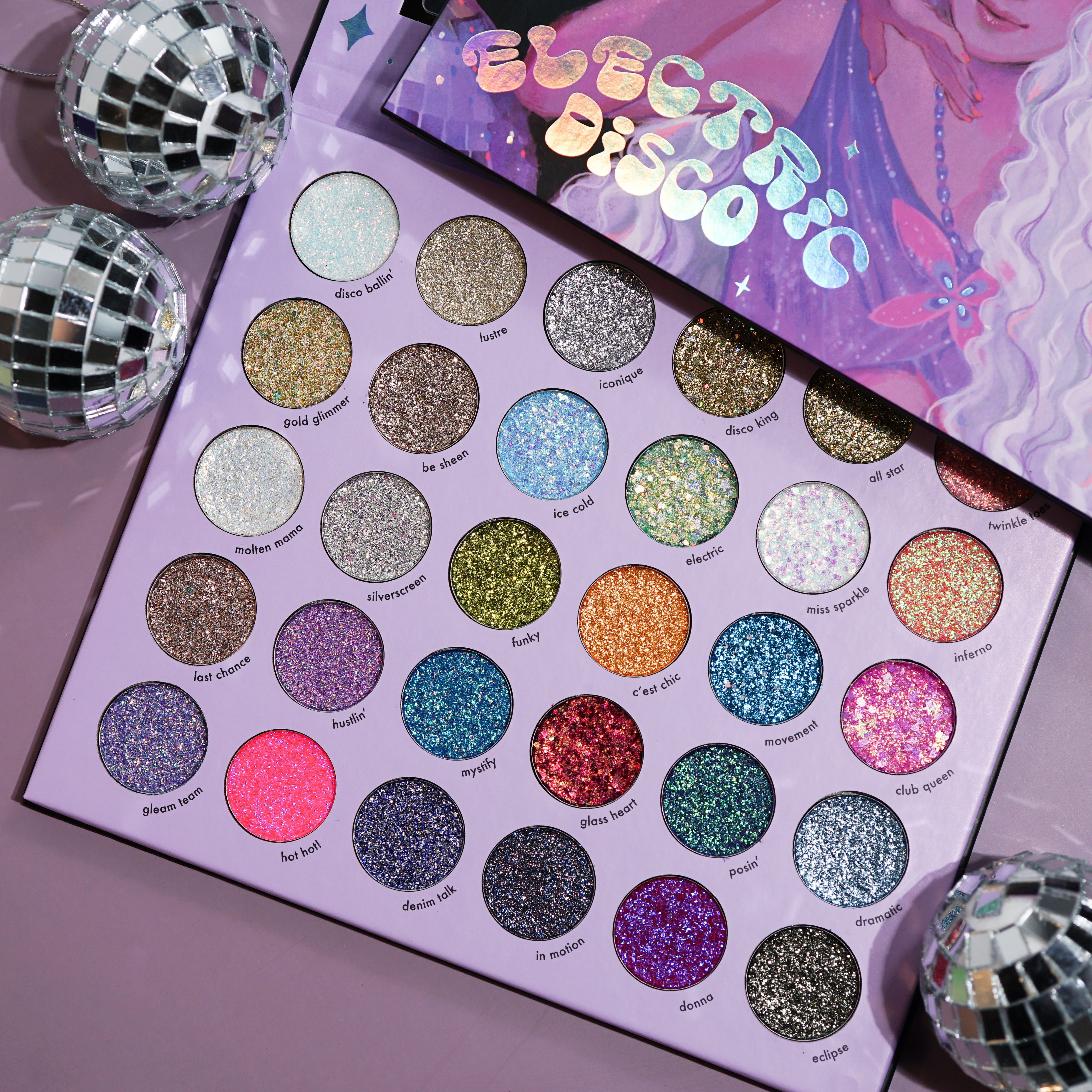 Electric Disco Pressed Glitter Palette