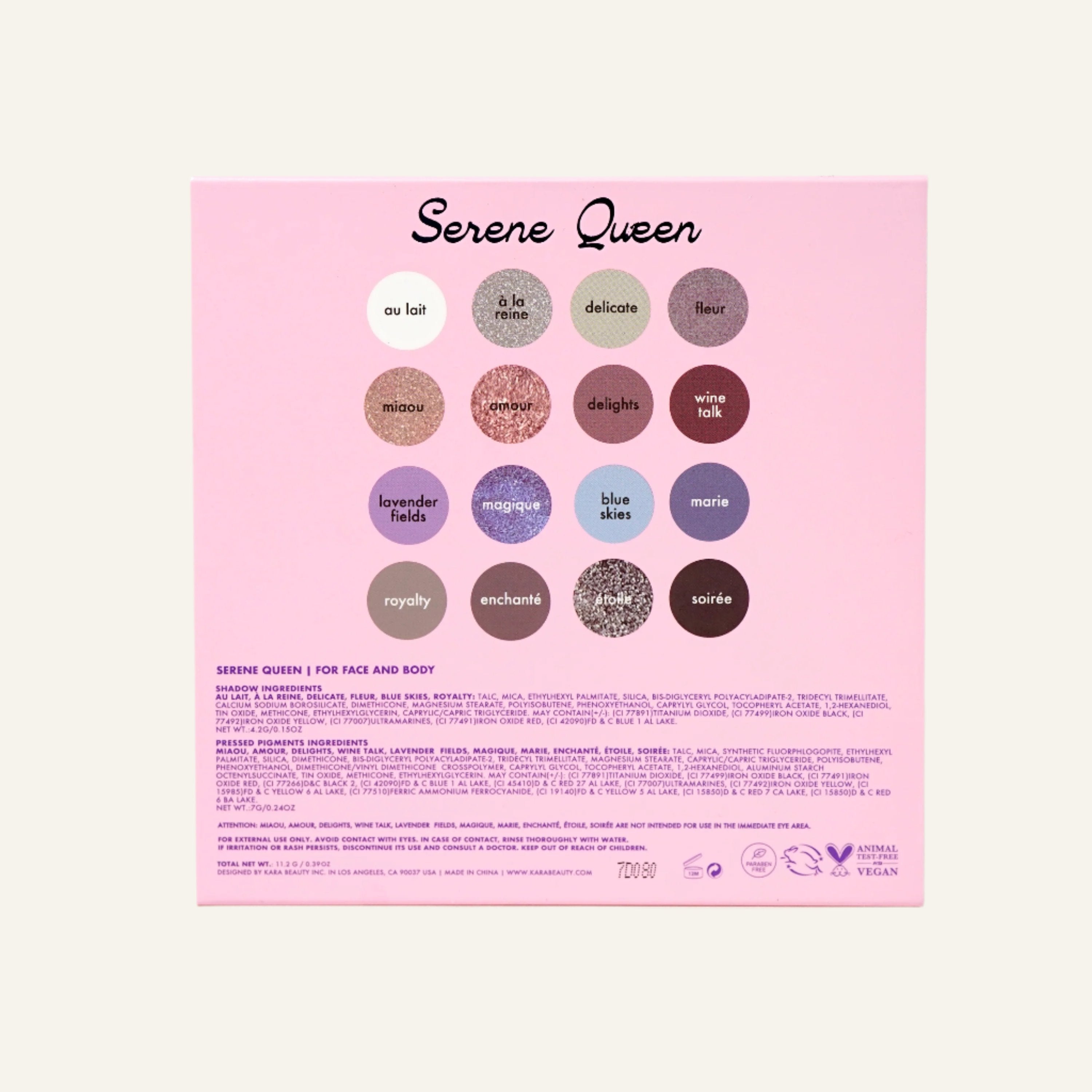 Serene Queen Creative Beauty Palette