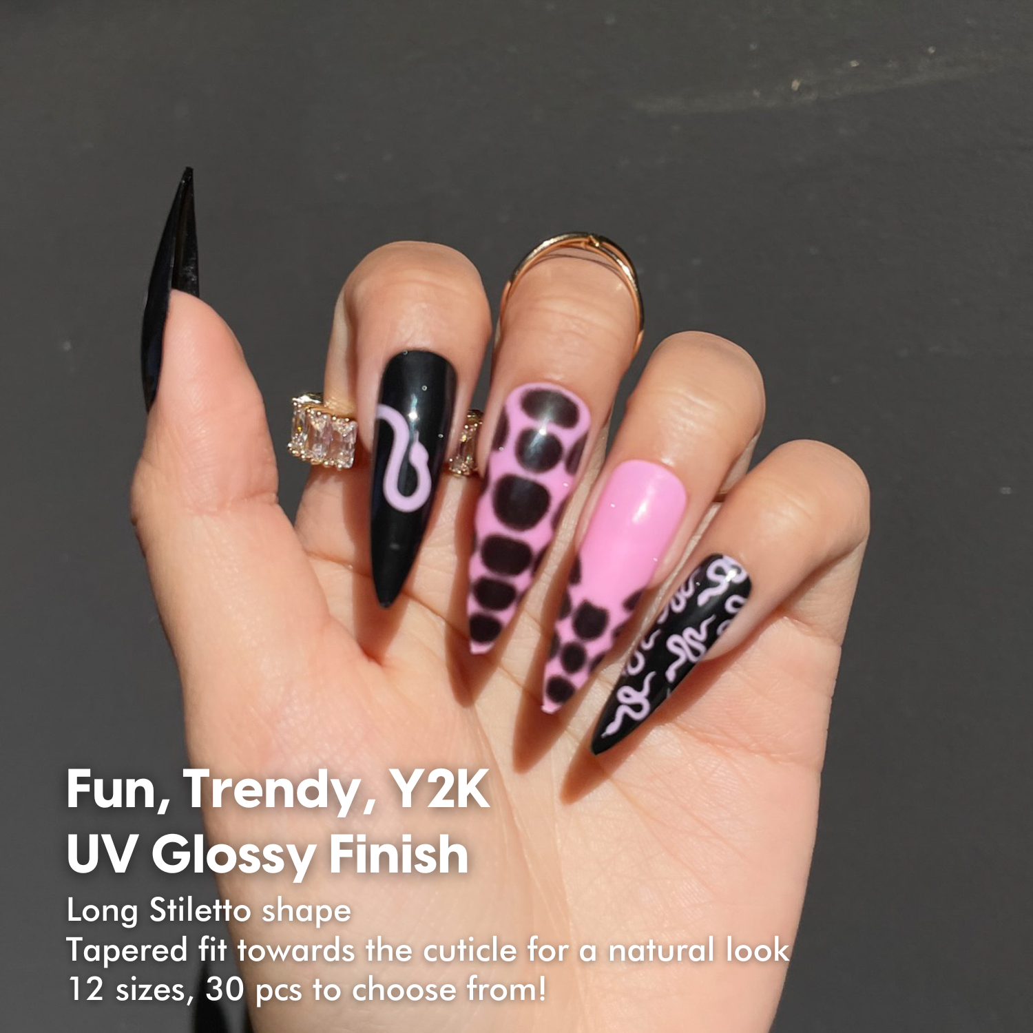 PINK POISON Buffi Press On Nails