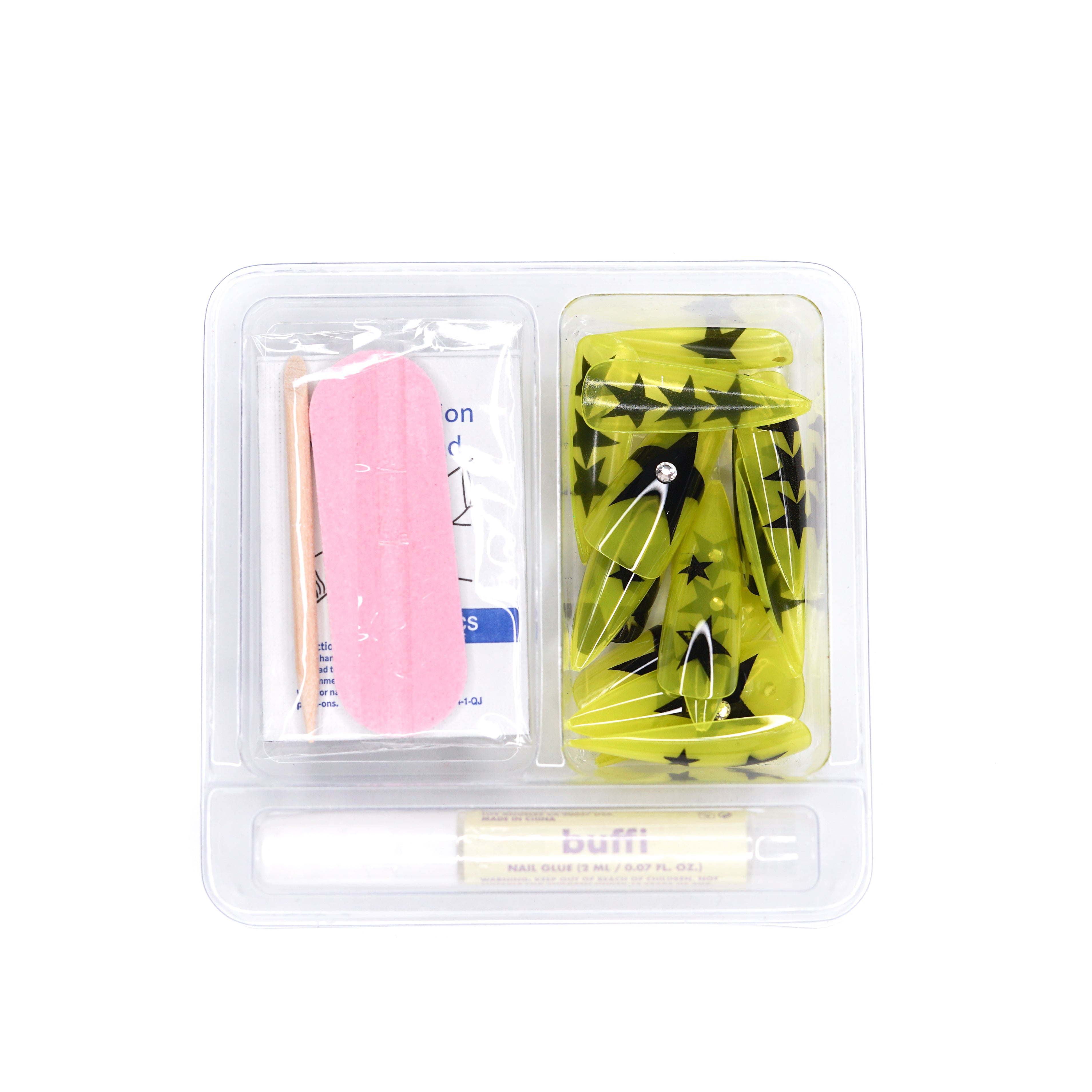 LIME JELLO Buffi Press On Nails