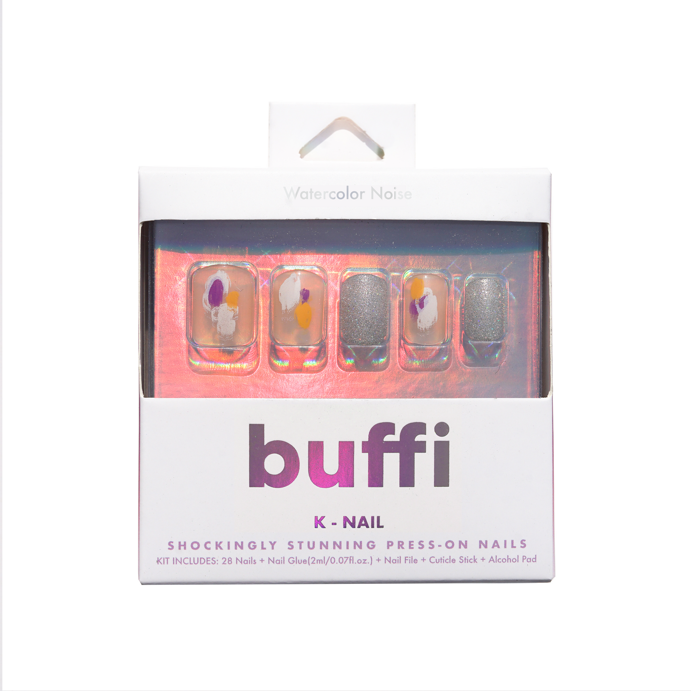 WATERCOLOR NOISE Buffi Press On Nails