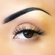 Style A17 Fabulashes 3D faux mink strip eyelashes on model