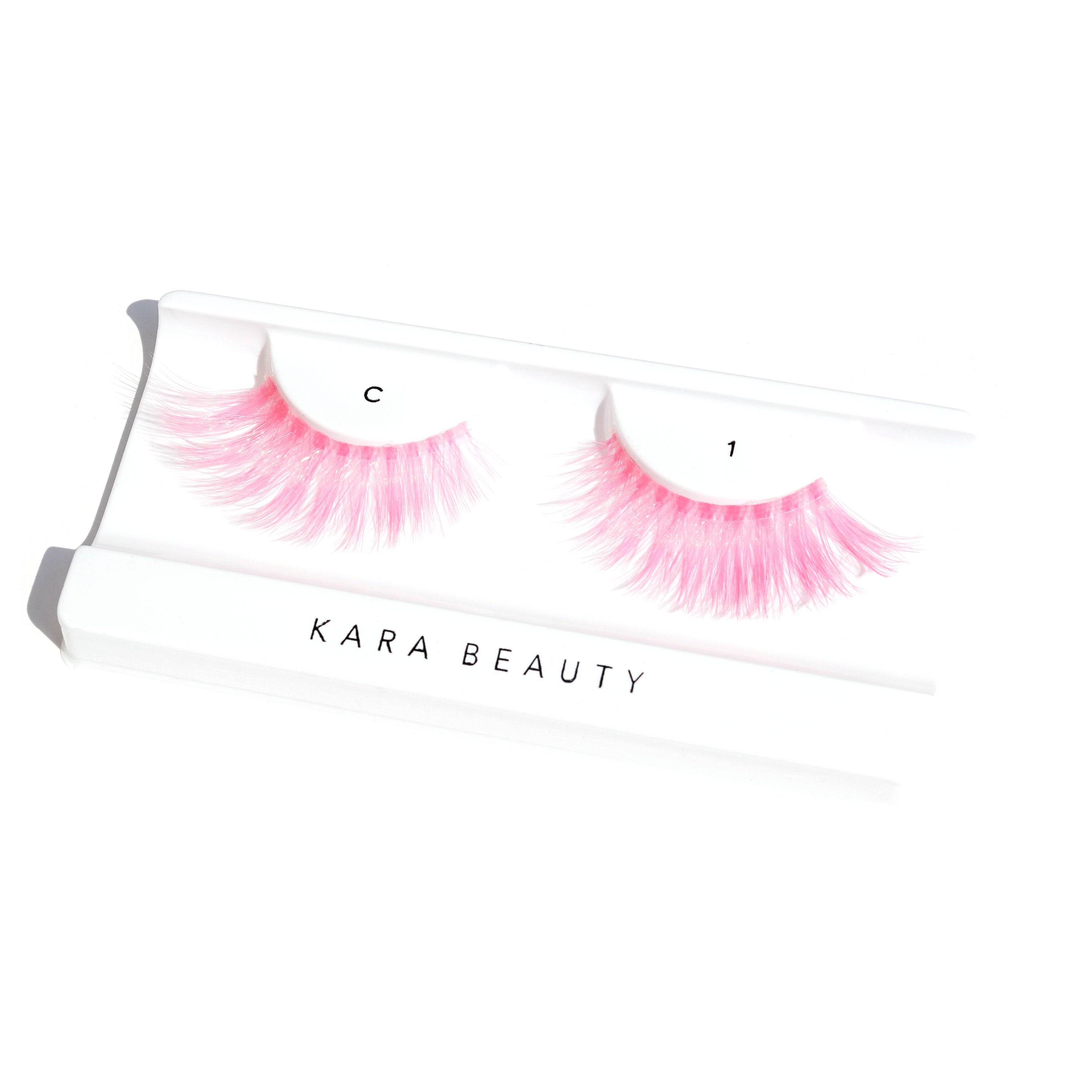 Pink color 3D Faux Mink Eyelashes