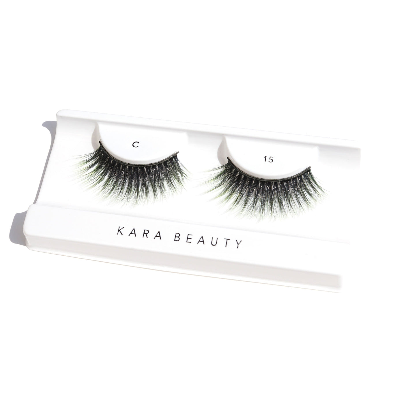 Green ombre color 3D faux mink eyelashes