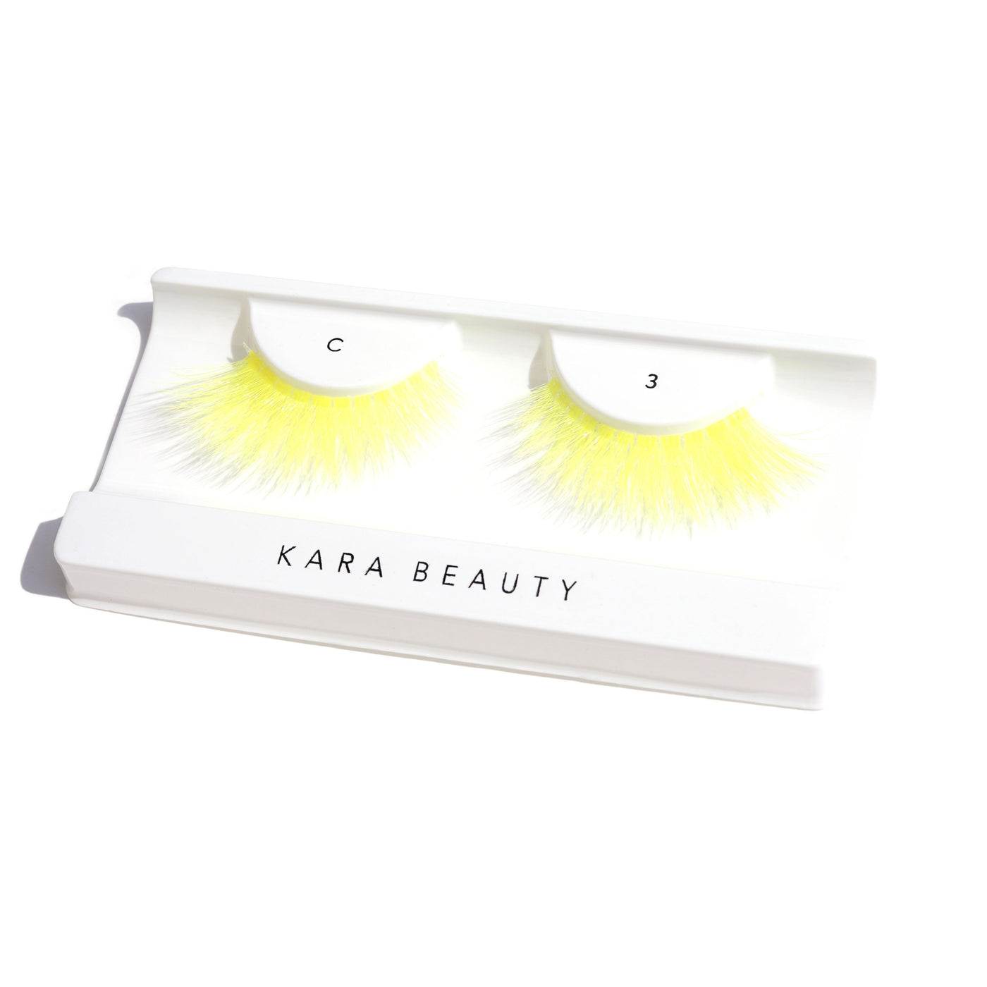 Kara Beauty Yellow color 3D faux mink eyelashes 