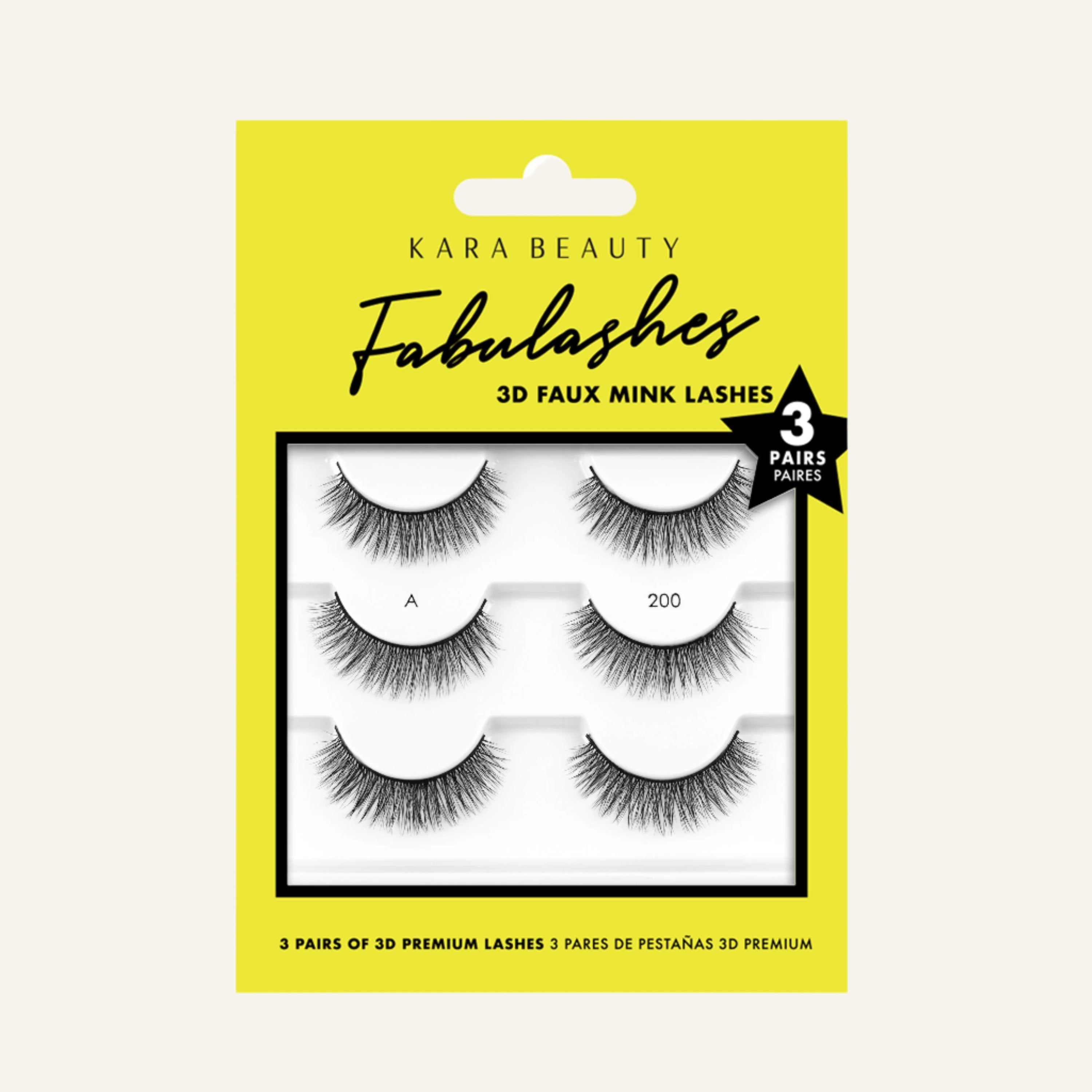 3D faux mink eyelashes multipack