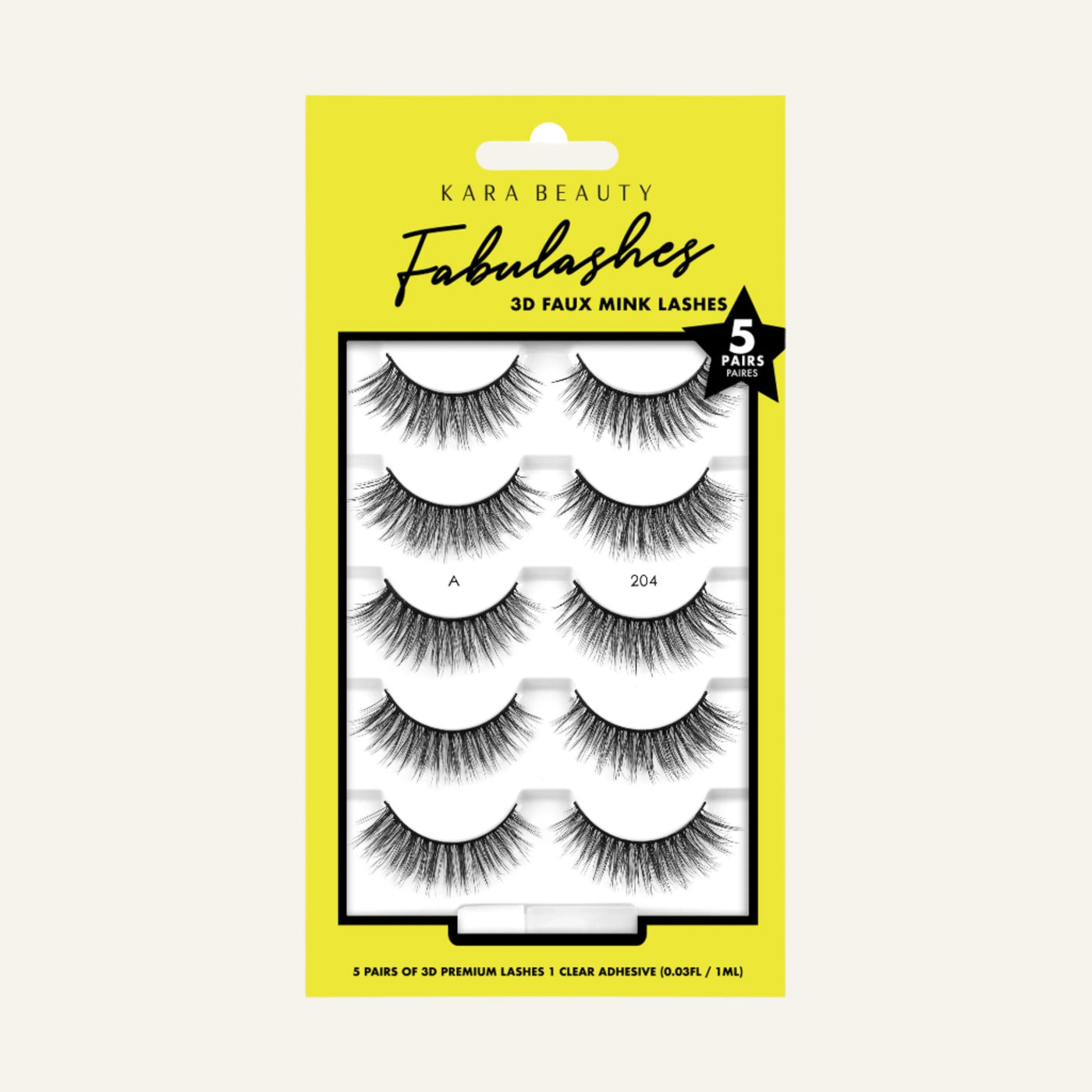 Fabulashes 3D faux mink eyelashes in multi-pack