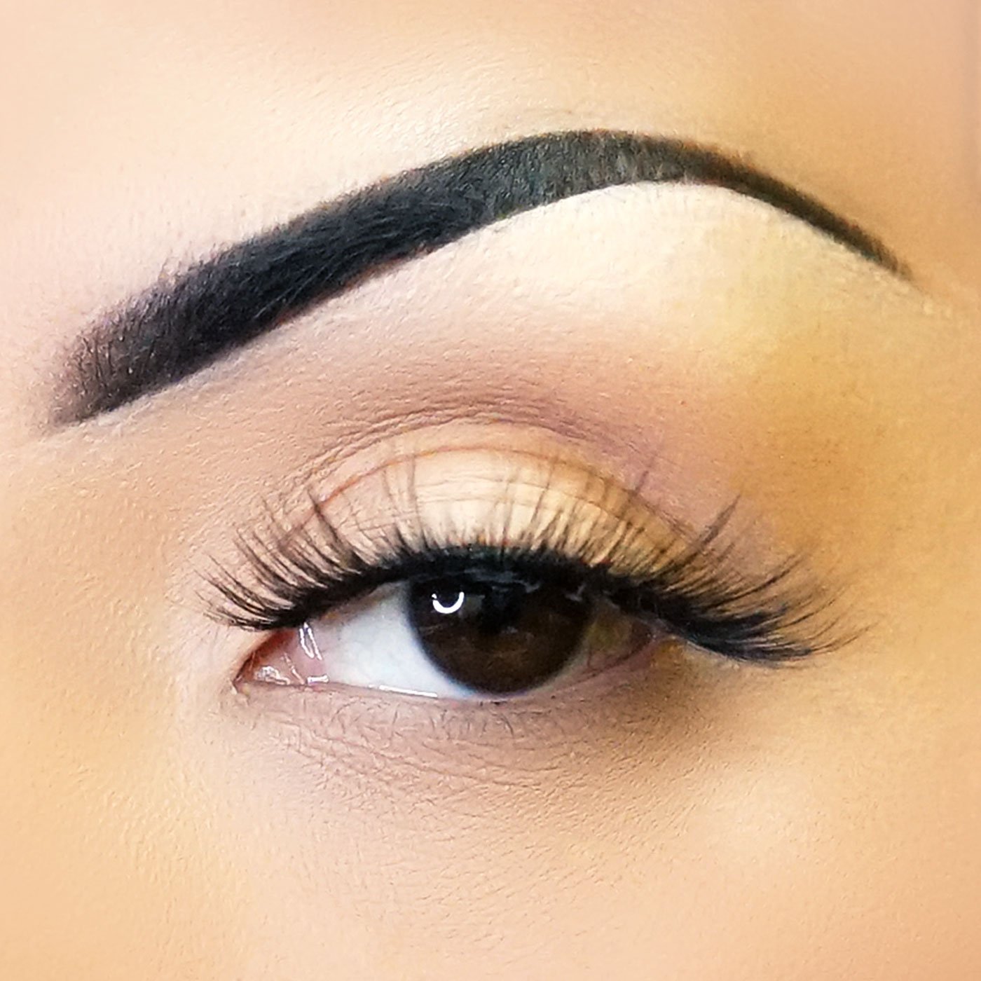 Style A11 Fabulashes 3D faux mink strip eyelashes on model