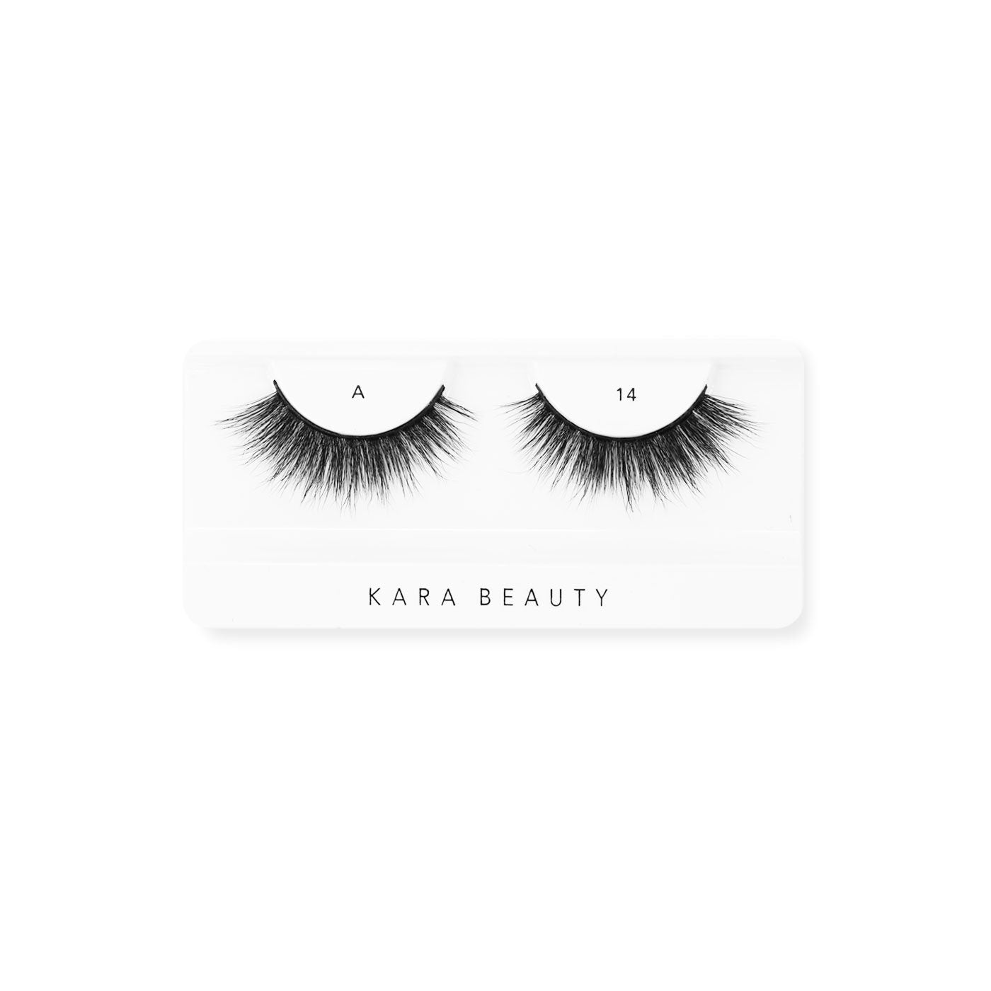 Style A14 Fabulashes 3D faux mink strip eyelashes on tray