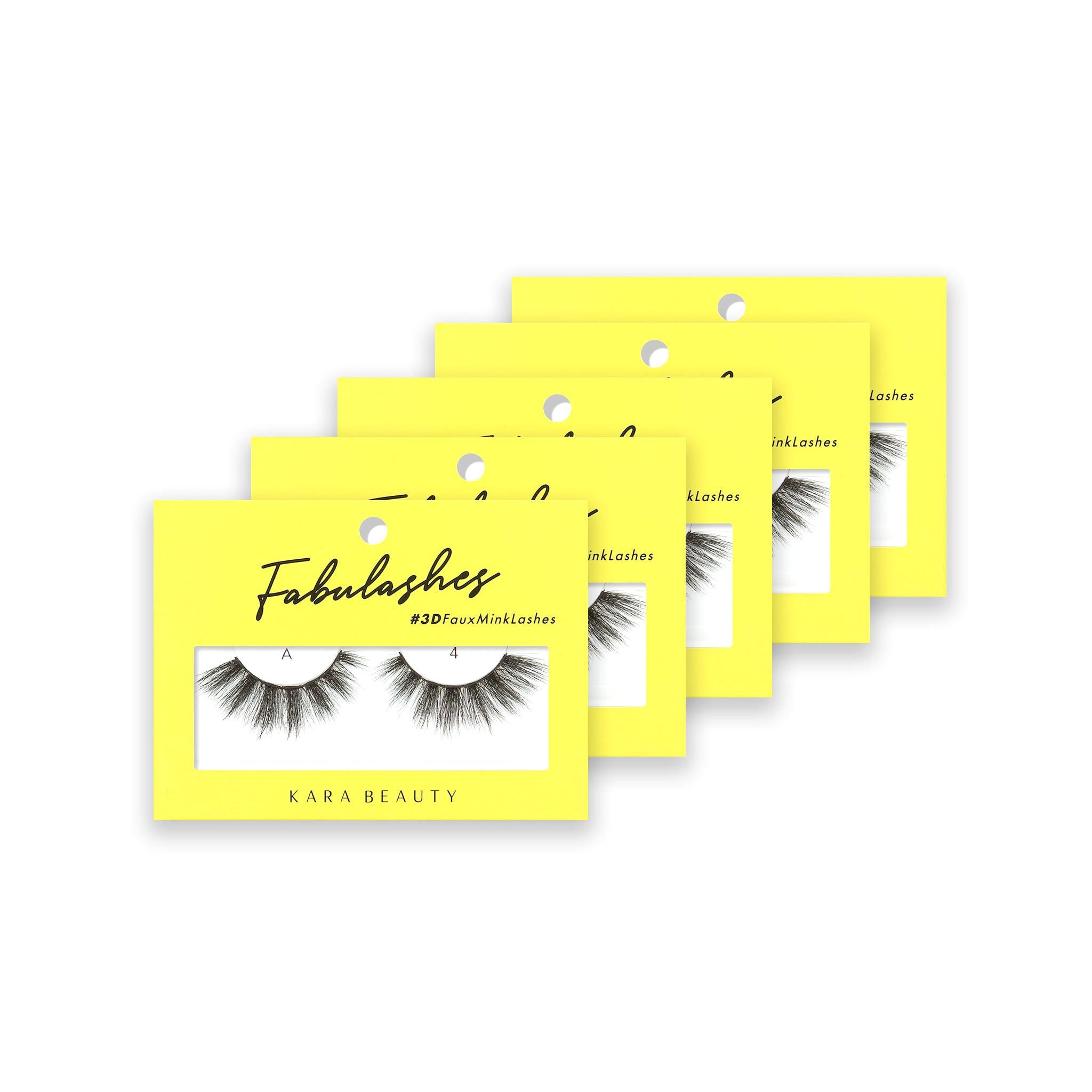 Style A4 Fabulashes 3D faux mink strip eyelashes 5 pack