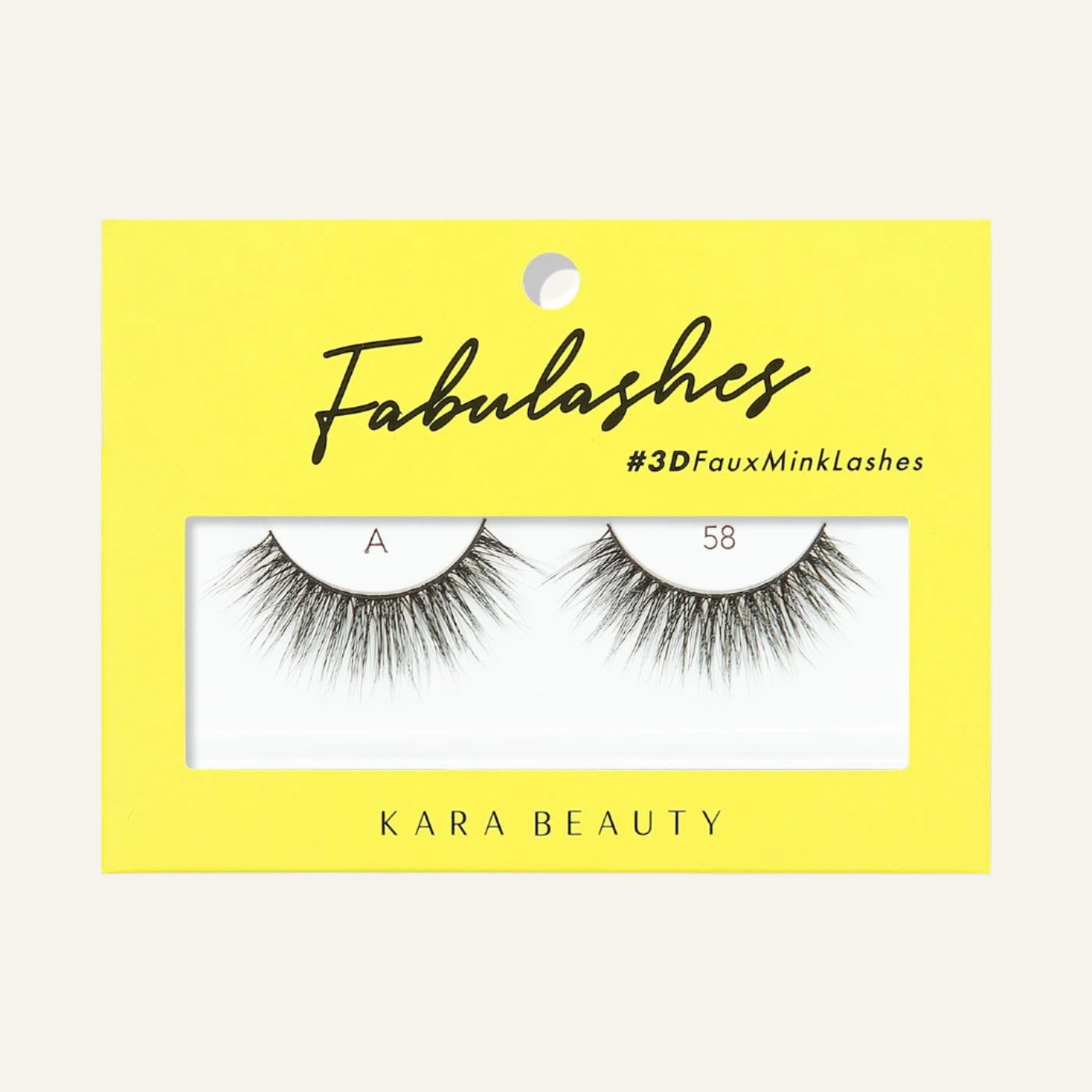 Style A58 Fabulashes 3D faux mink strip eyelashes