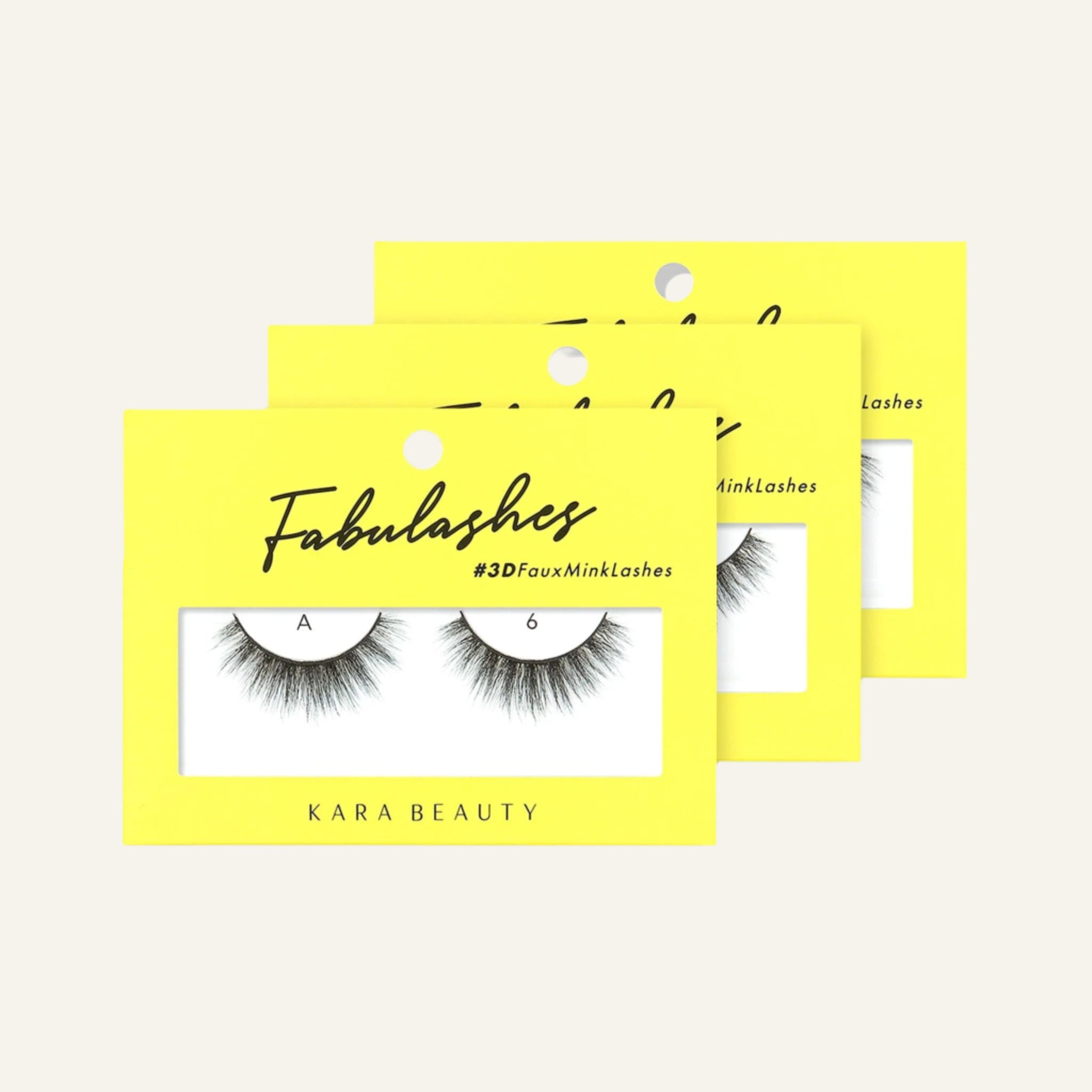 A6 FABULASHES 3D Faux Mink Lashes