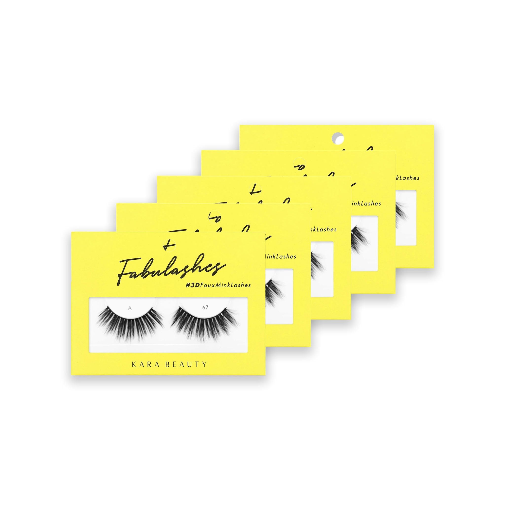 Style A67 Fabulashes 3D Faux Mink Strip Eyelashes 5 pack 