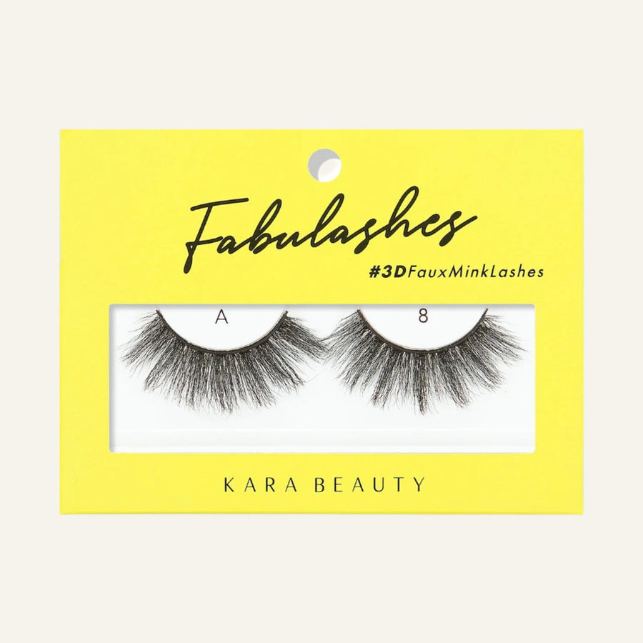 Style A8 3D faux mink strip false eyelashes