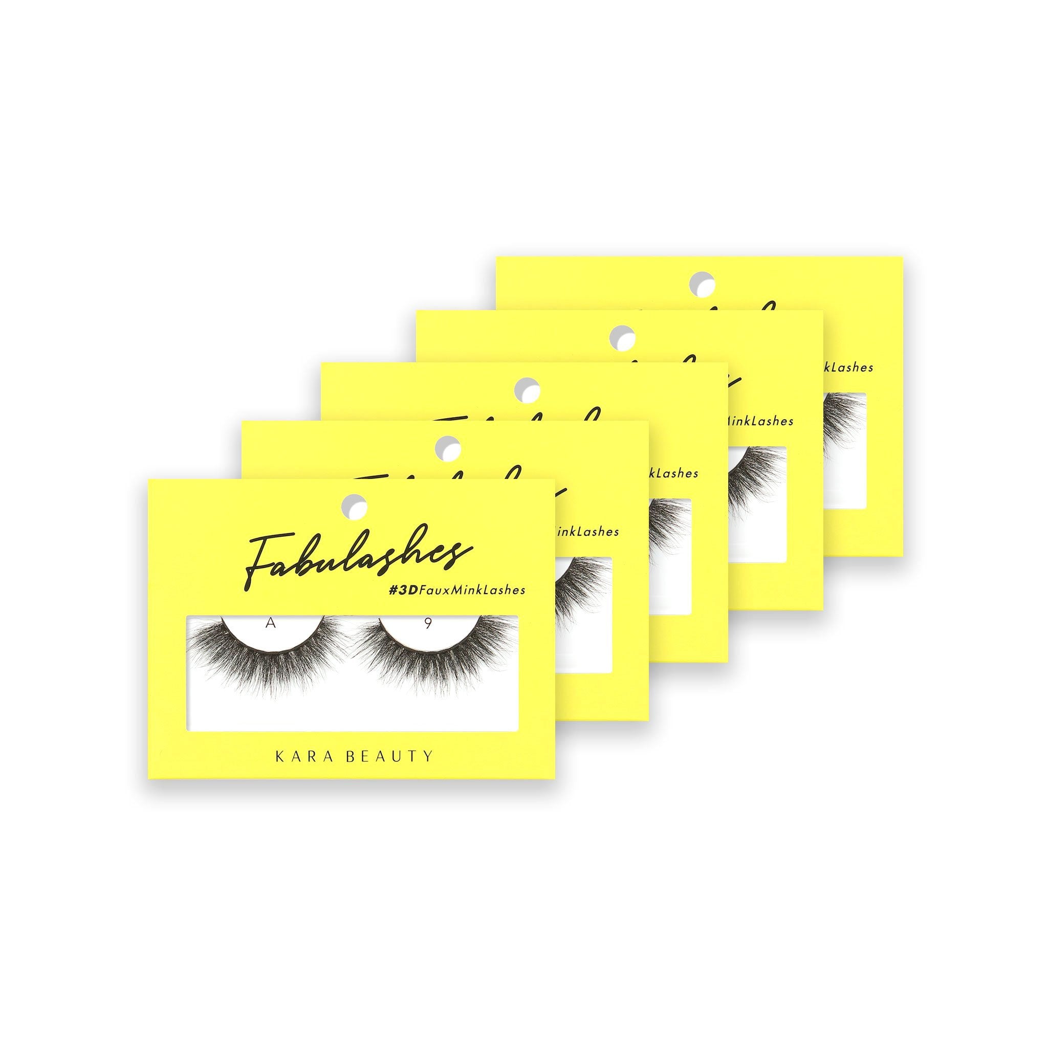 Style A9 Fabulashes 3D faux mink strip eyelashes 5 pack