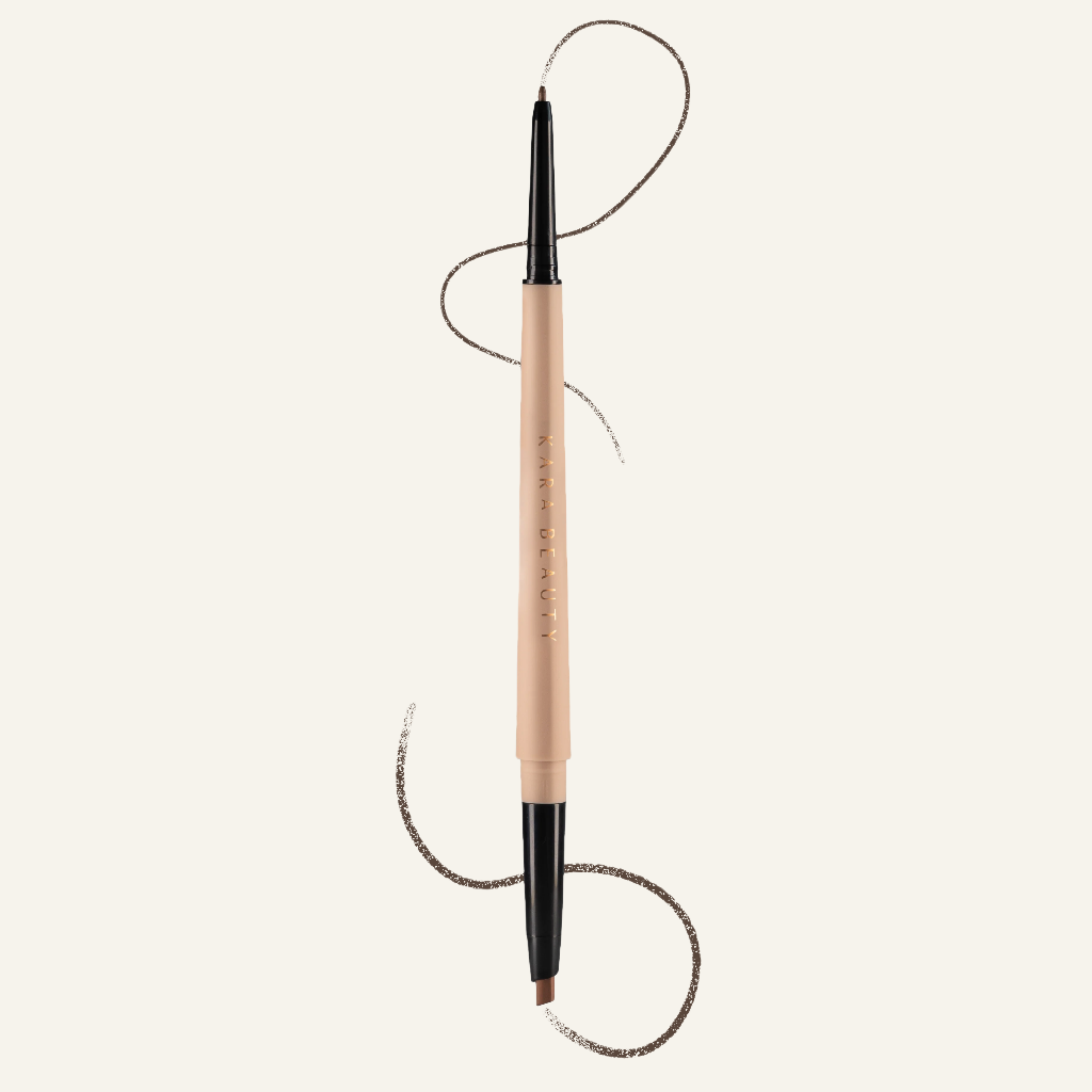 Kara Beauty's Double Ended brow pencil shade Medium Brown - Vegan 