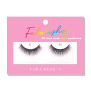 Burgundy ombre 3D faux mink strip eyelashes 