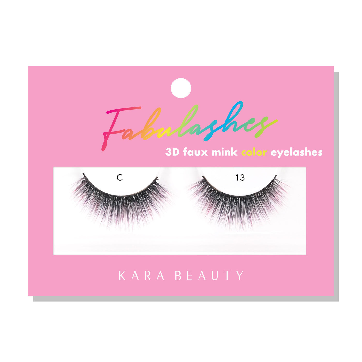 Burgundy ombre 3D faux mink strip eyelashes 