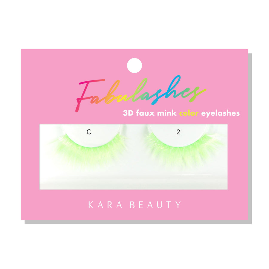 Kara Beauty green color 3D faux mink eyelashes