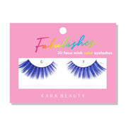 Dark blue color 3D faux mink eyelashes