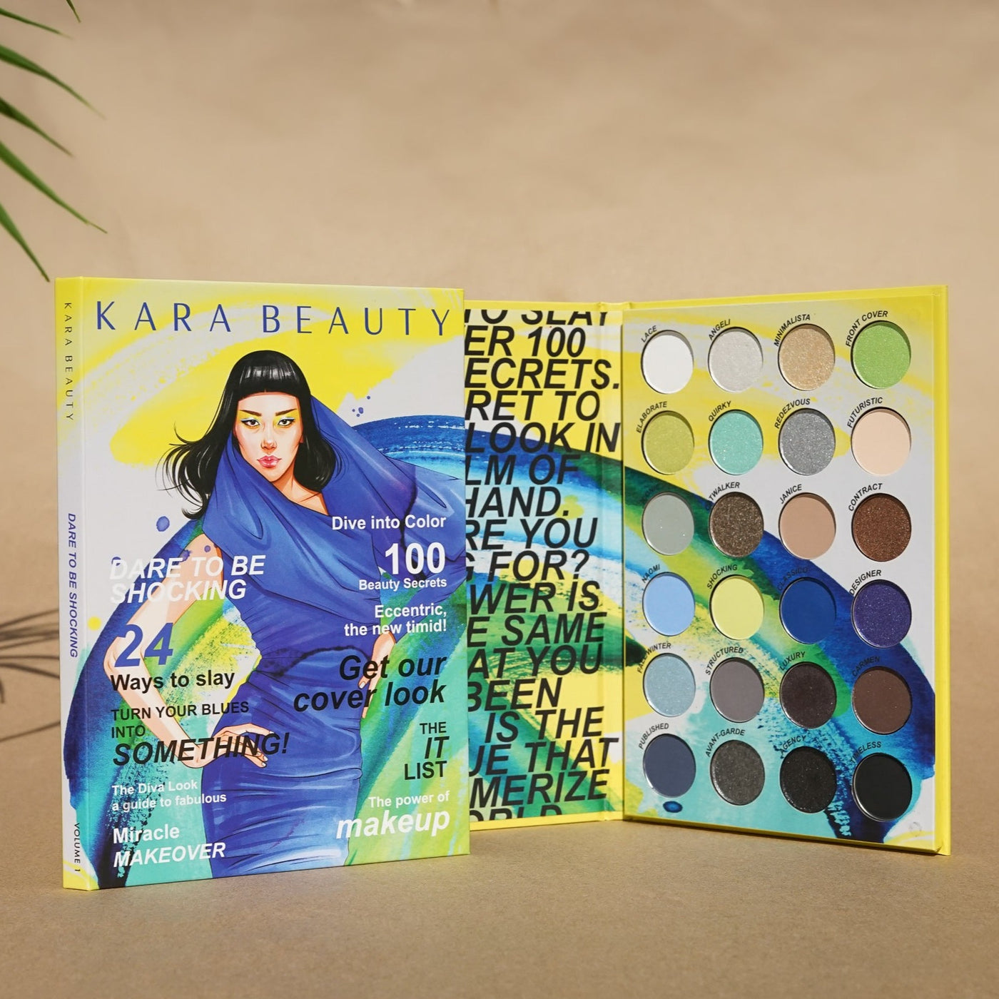 Kara Beauty's Dare To Be Shocking Magazine Style Vegan Eyeshadow Palette