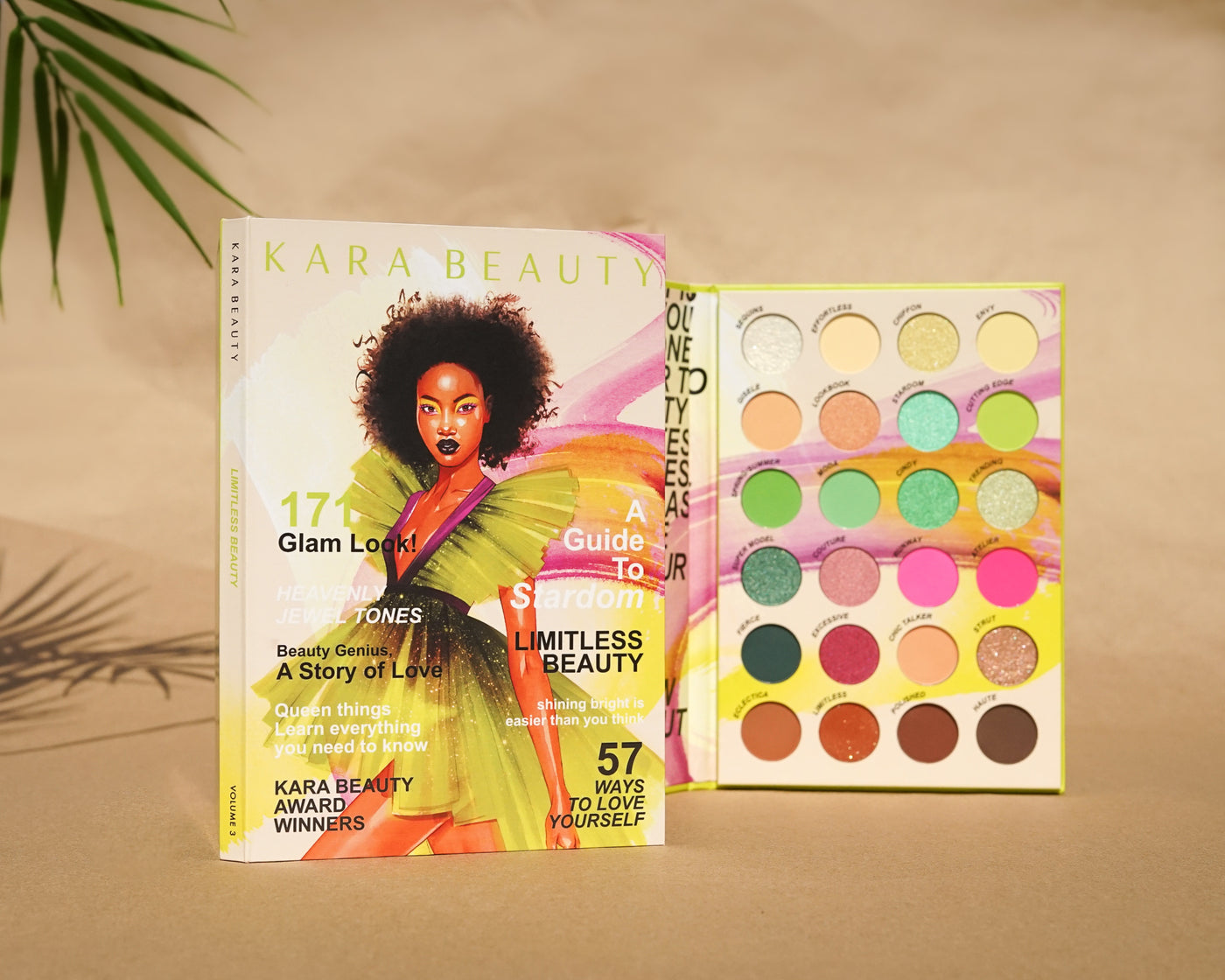Kara Beauty's Limitless Beauty Magazine Inspired Vegan Eyeshadow Palette