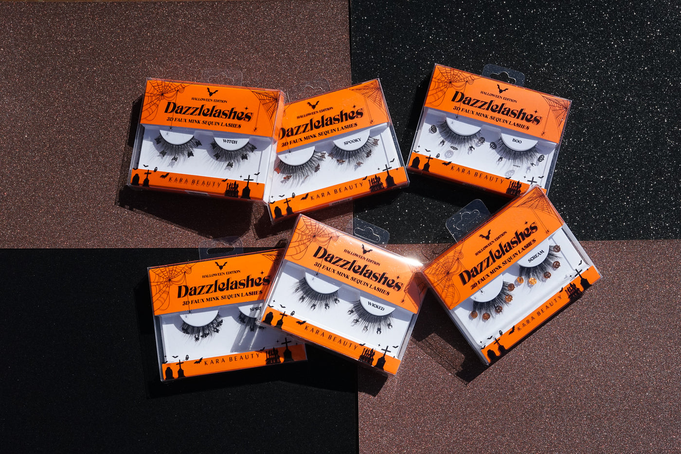 HALLOWEEN Dazzle Lashes 3D Faux Mink Sequin Lashes