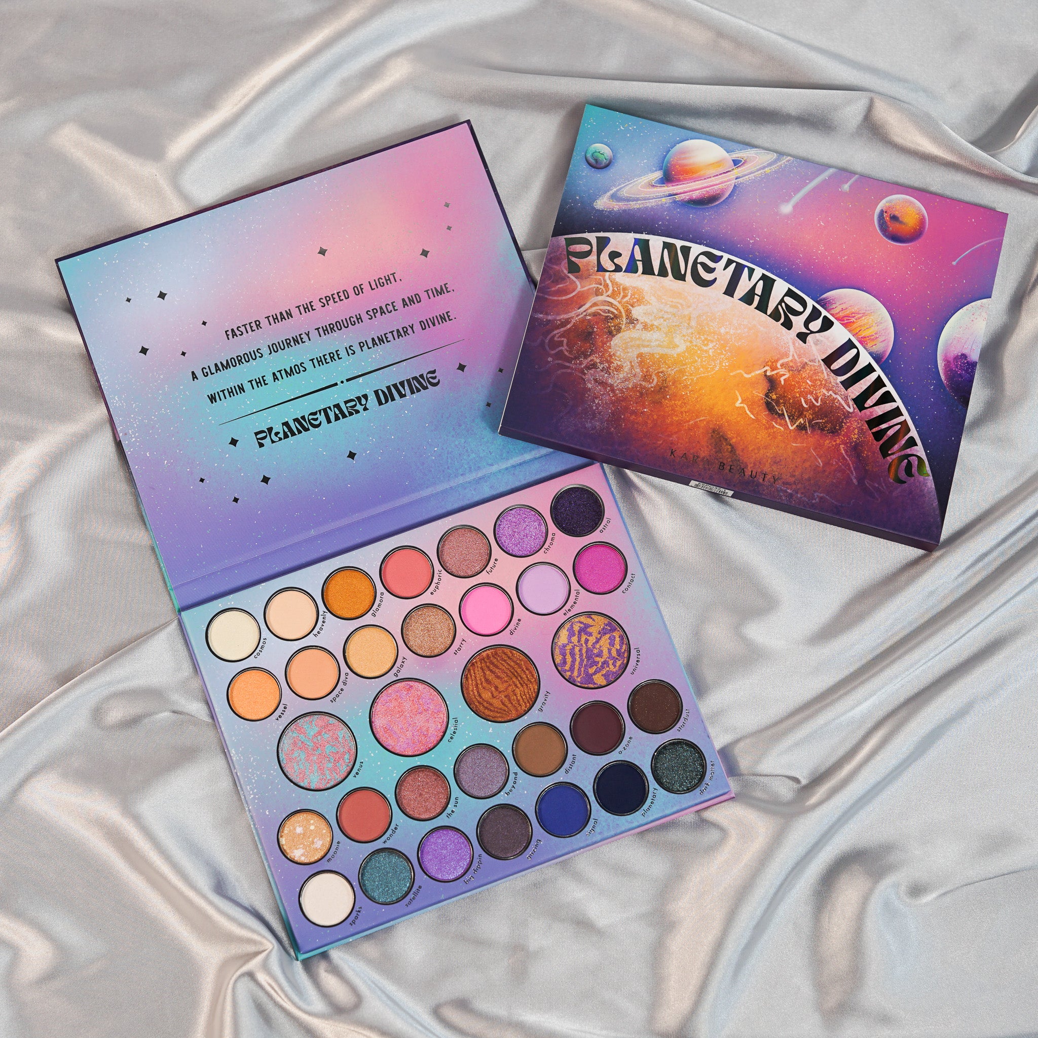 Kara Beauty's Planetary Divine -Space-themed 32-Shades Eyeshadow Palette