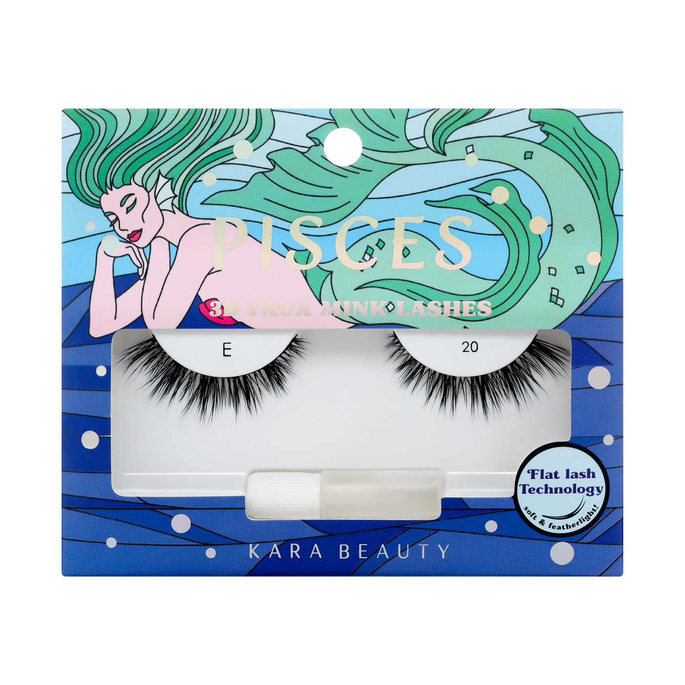 Kara Beauty's Zodiac Pisces 3D Faux Mink Flat (Cashmere) False Eyelashes