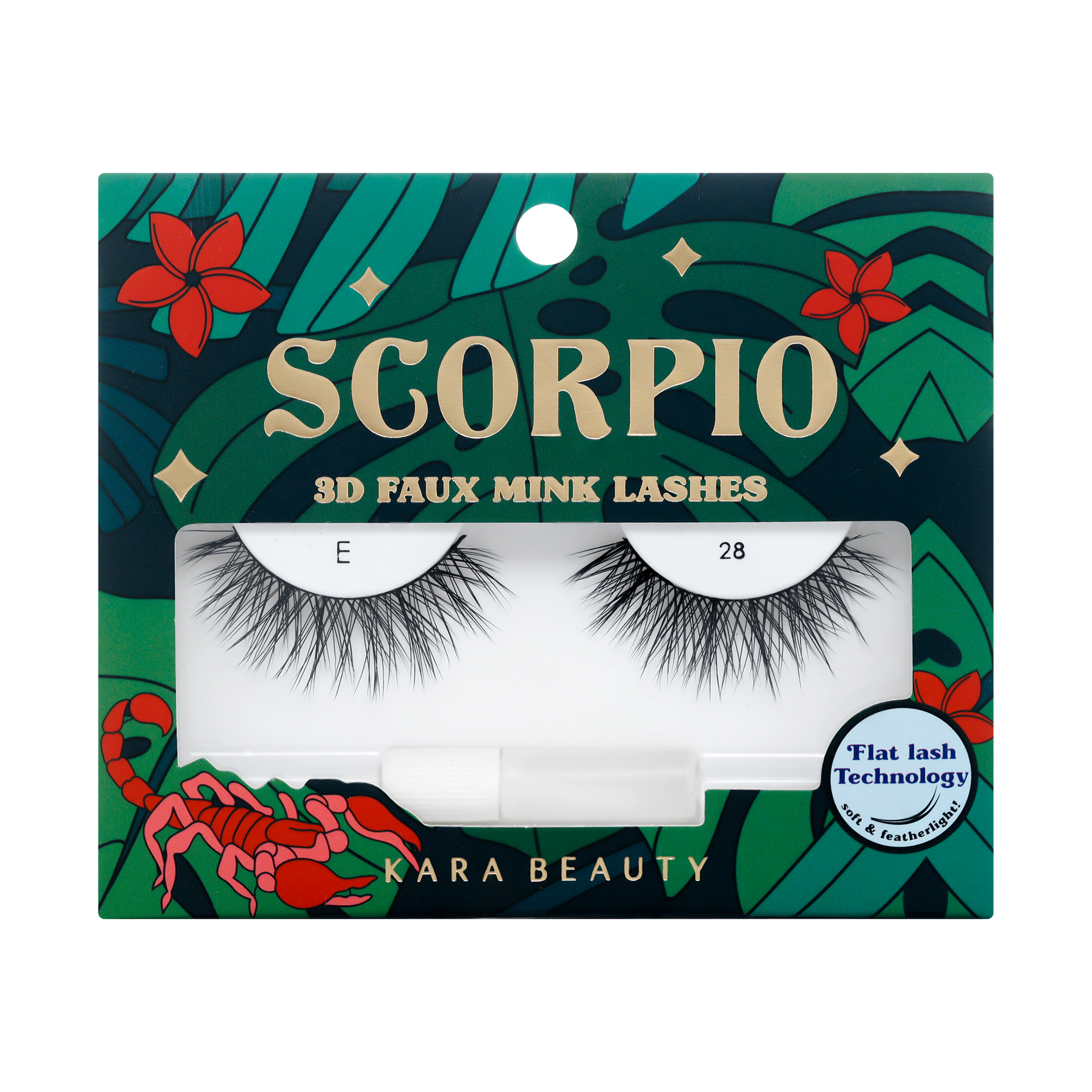 Kara Beauty's Zodiac Scorpio 3D Faux Mink Flat (Cashmere) False Eyelashes