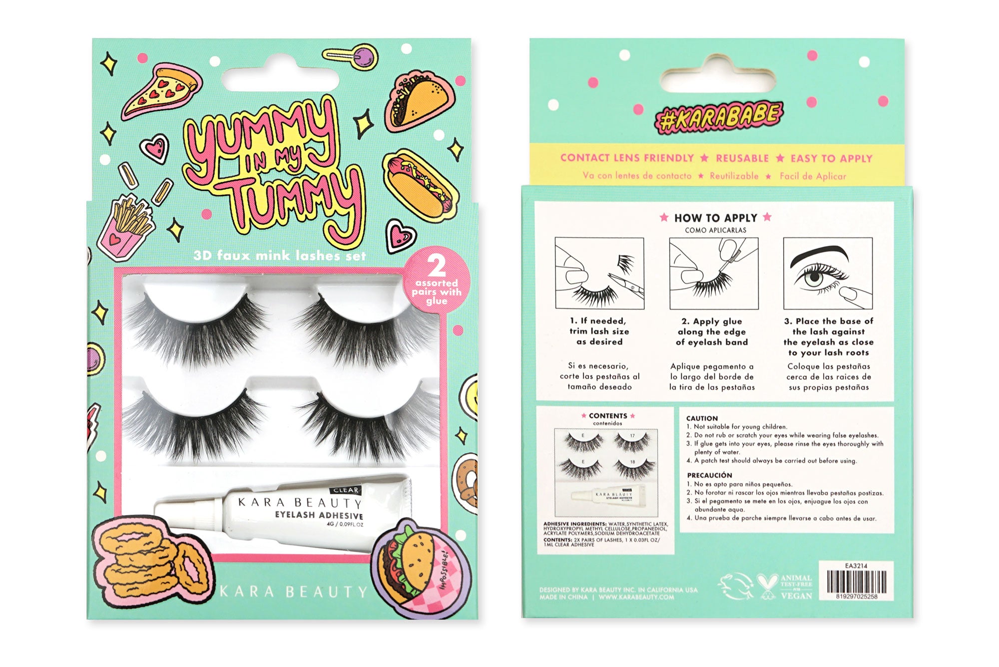 YUMMY IN MY TUMMY 3D Faux Mink Lashes Multipack