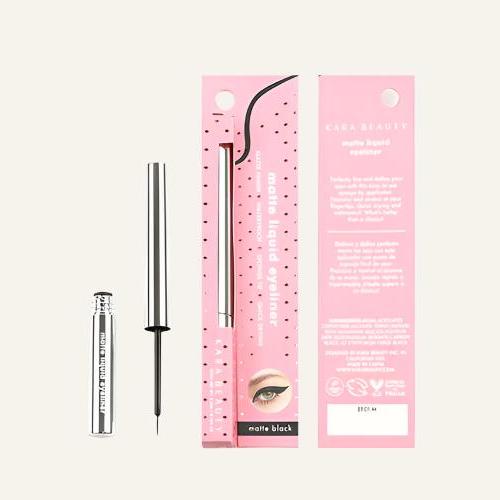 Kara Beauty's Matte Black Brush Tip Vegan Liquid Liner 