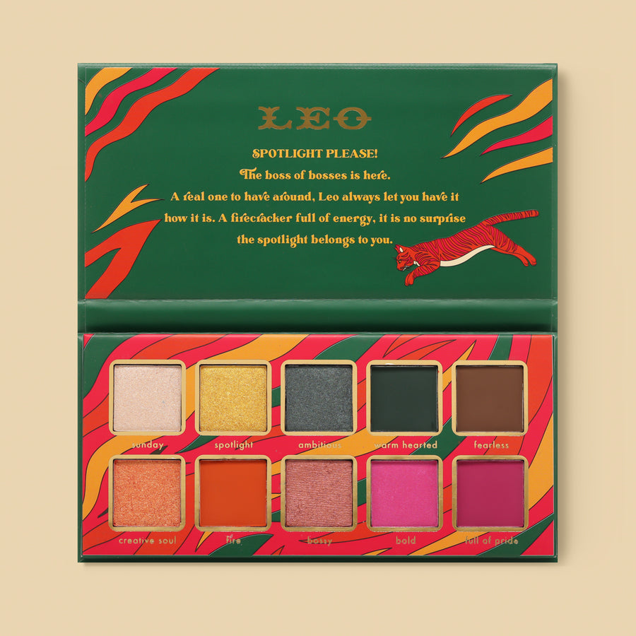 Kara Beauty's Leo Zodiac Sign Themed Vegan Eyeshadow palette