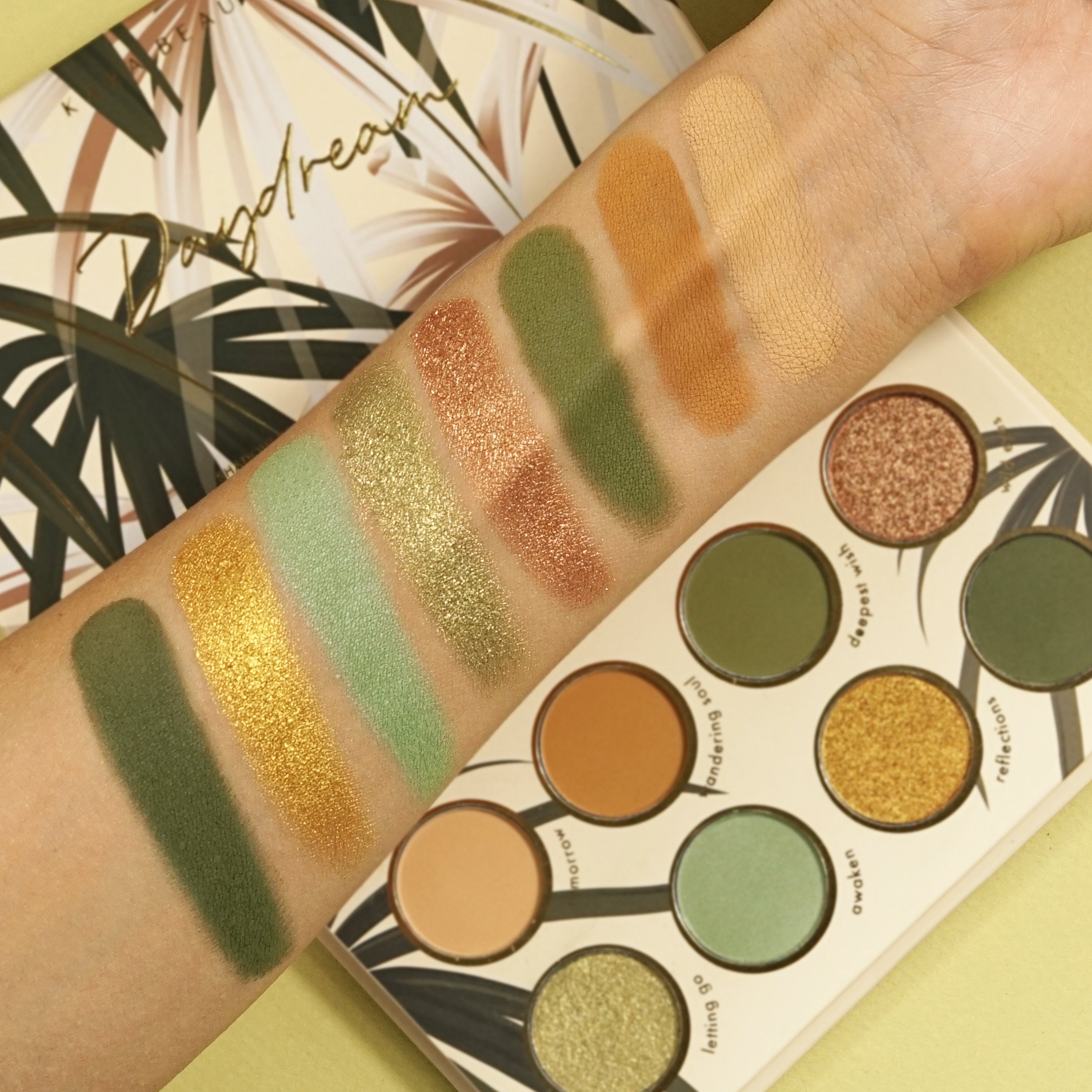 Kara Beauty's Daydream 8-Shade Vegan Eyeshadow Palette - Swatches