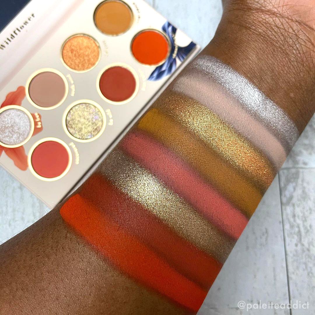 Kara Beauty's Wildflower 8-Shade Eyeshadow Palette Swatches