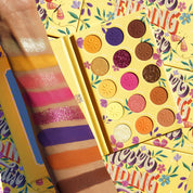 Kara Beauty's Never Ending Paradise 15-Shades Multi-Finish Eyeshadow Palette - Swatches
