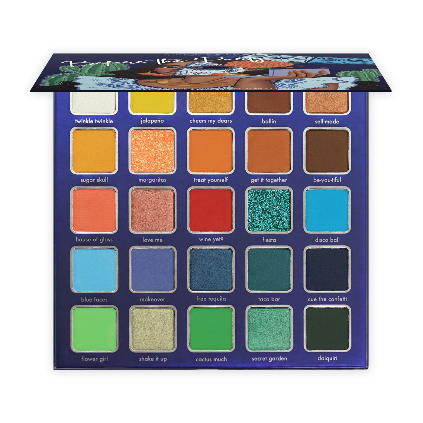 Kara Beauty's Before the Party - Day of the Dead inspired 30-Shade Vegan eyeshadow palette