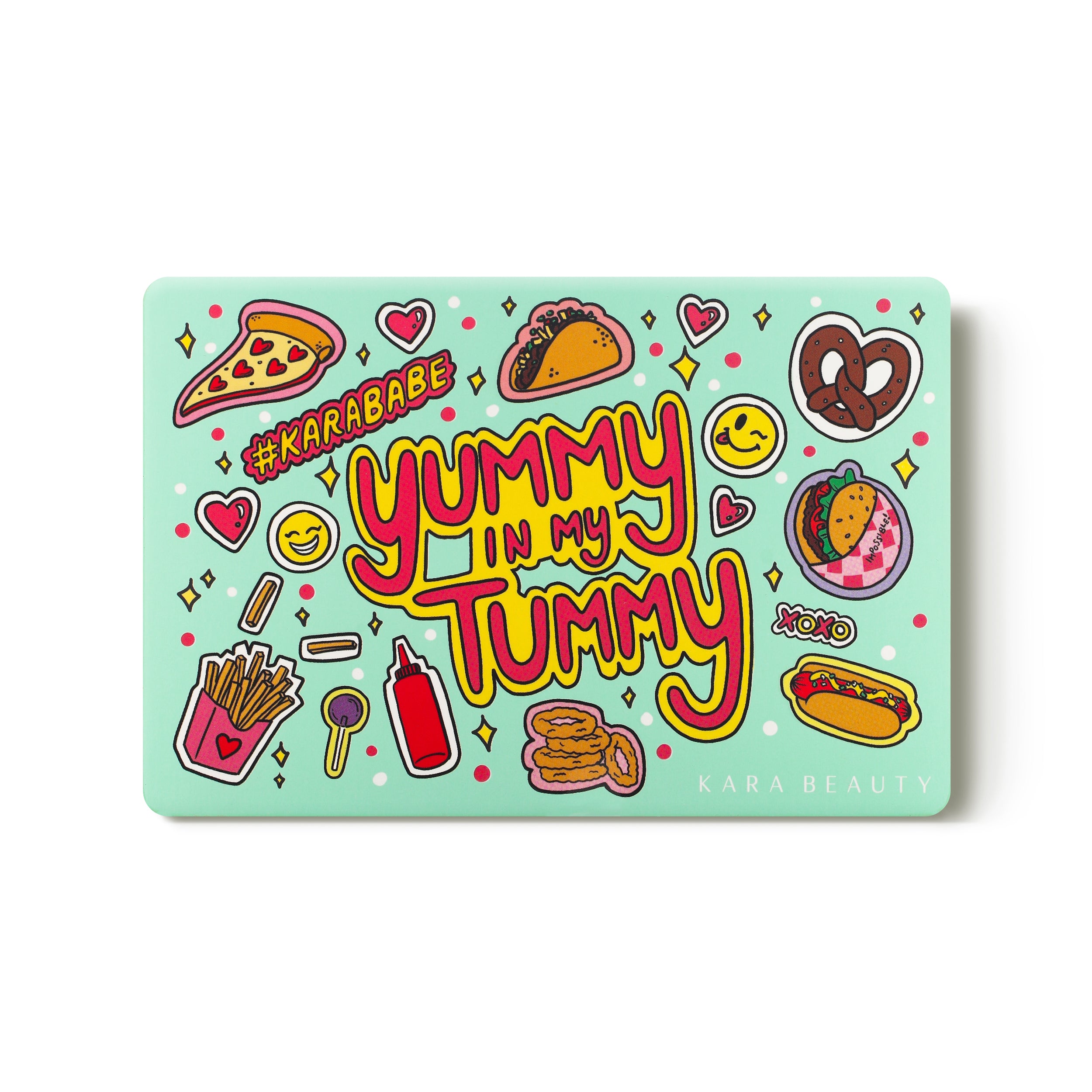 Kara Beauty's Yummy in My Tummy 15-Shade fast-food themed Vegan Eyeshadow Palette