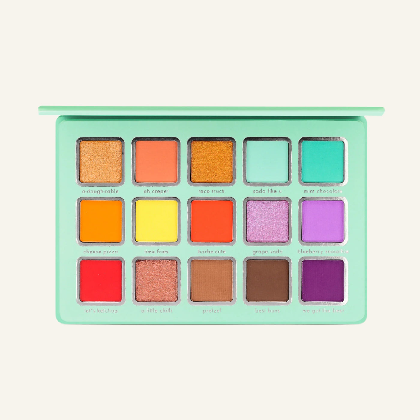 Kara Beauty's Yummy in My Tummy 15-Shade fast-food themed Vegan Eyeshadow Palette