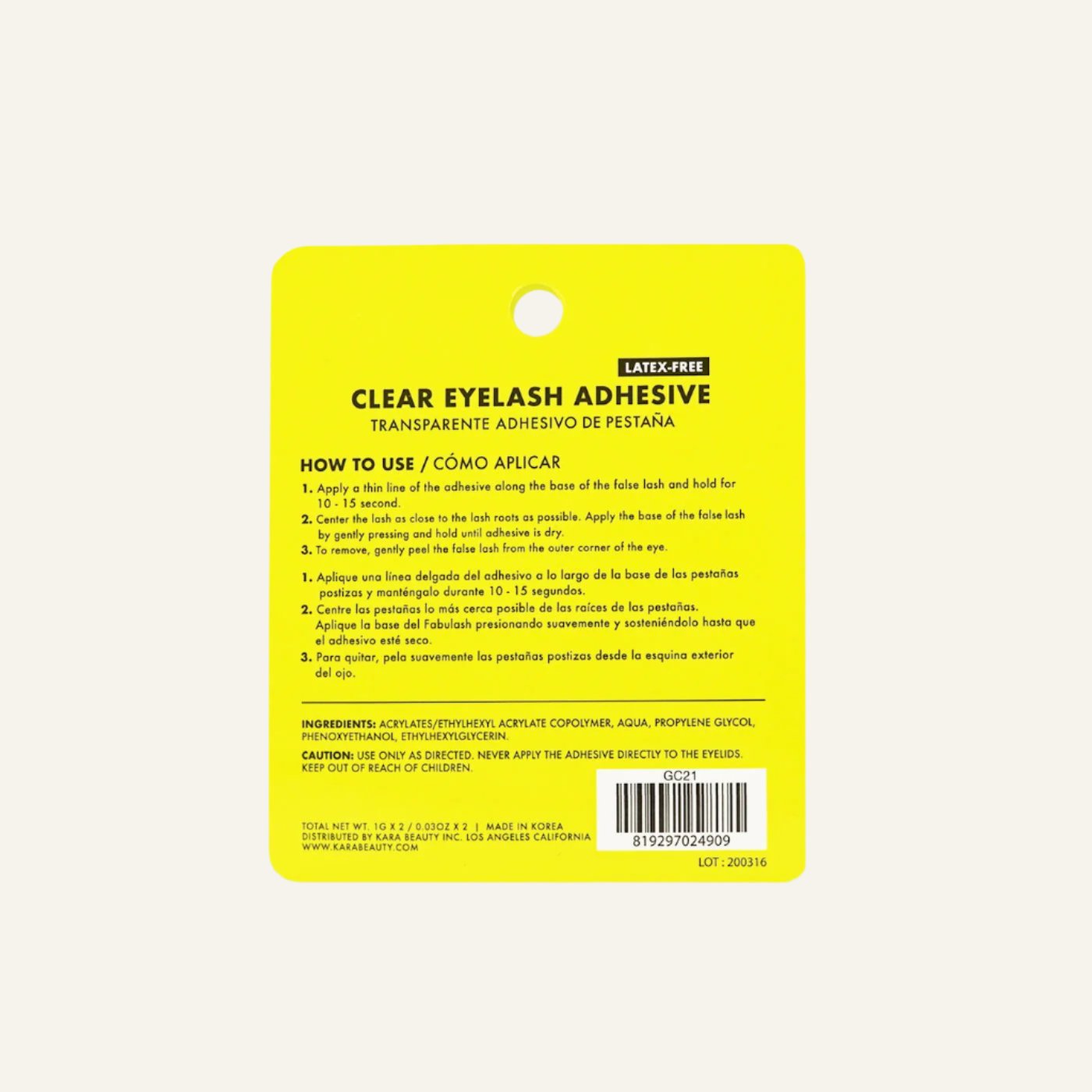 Clear Eyelash Adhesive