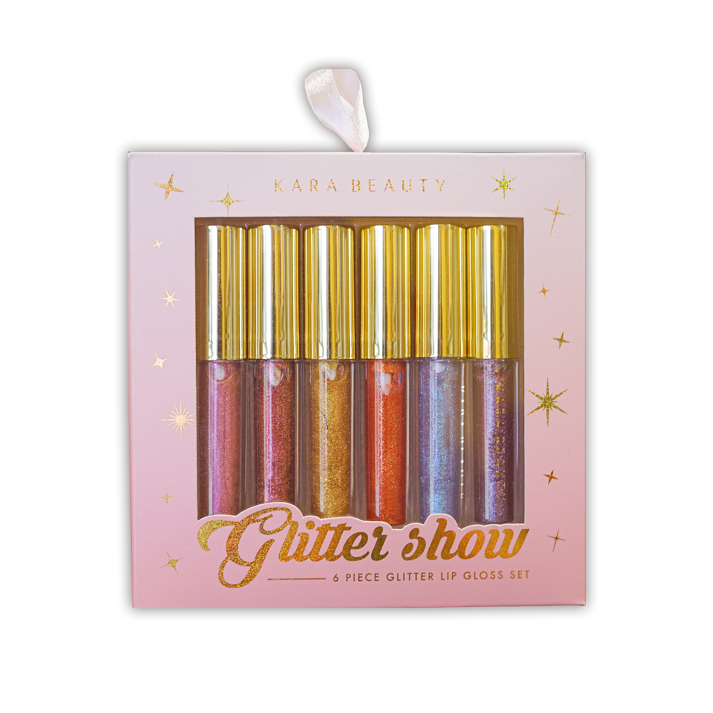 GLITTER SHOW 6 Piece Glitter Lip Gloss Set